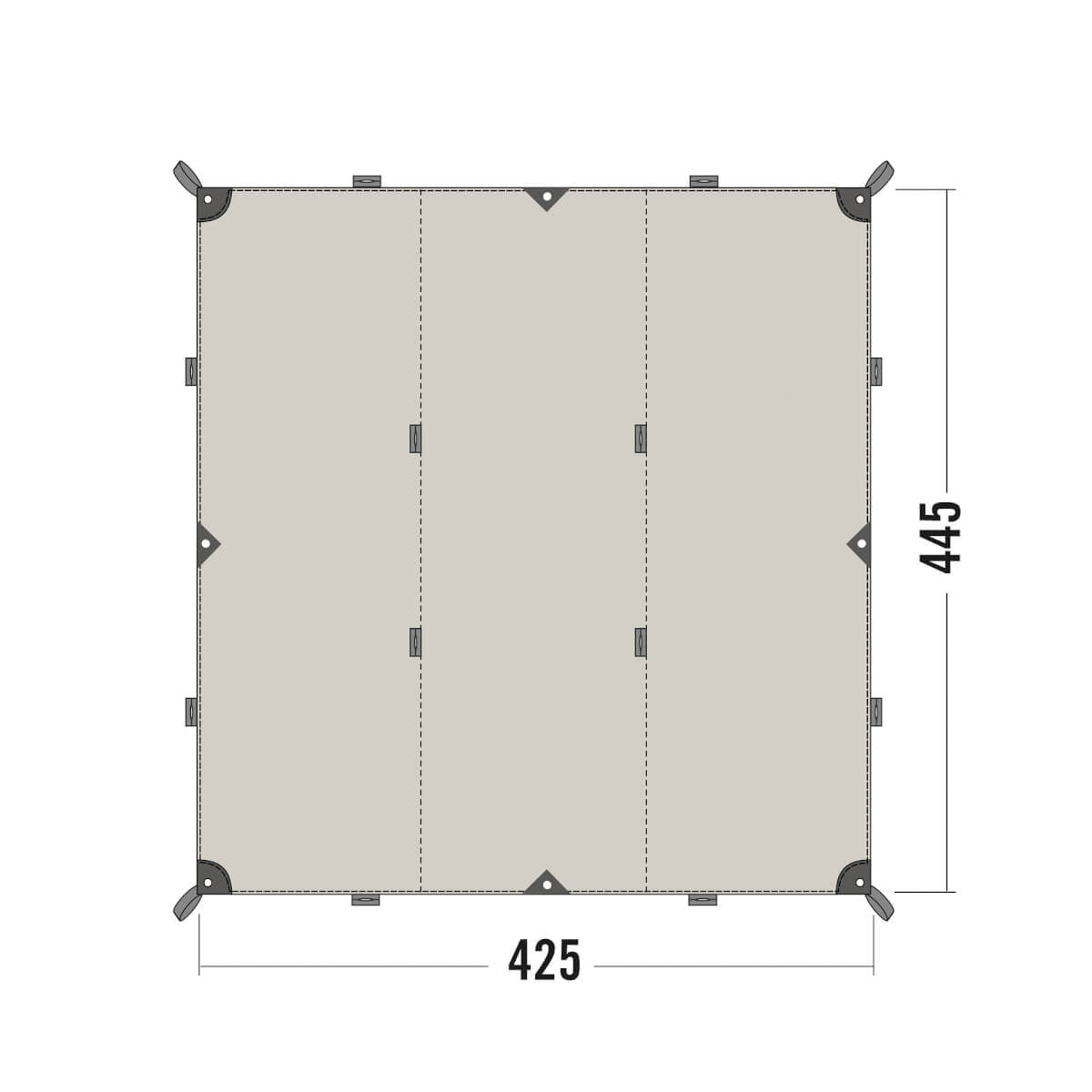 TATONKA タトンカ | TARP 1TC タープ 425 x 445cm ポリコットン – LTJ Shop